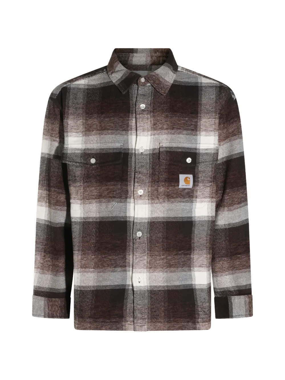 Carhartt WIP Esterson check-print cotton shirt - Marrone