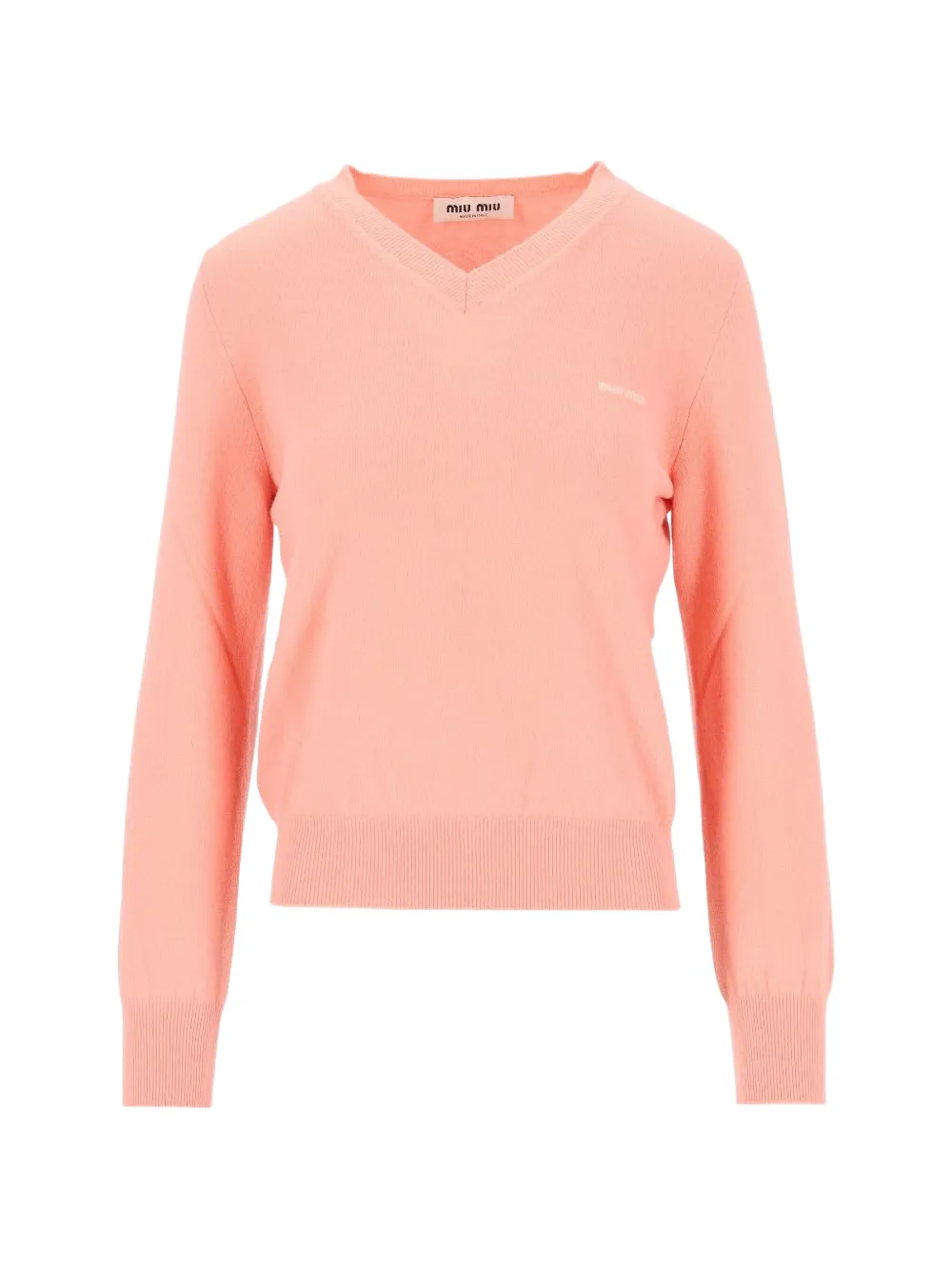 Miu Miu cardigan en laine à col v - Rose Miu Miu cardigan en laine à col v - Rose