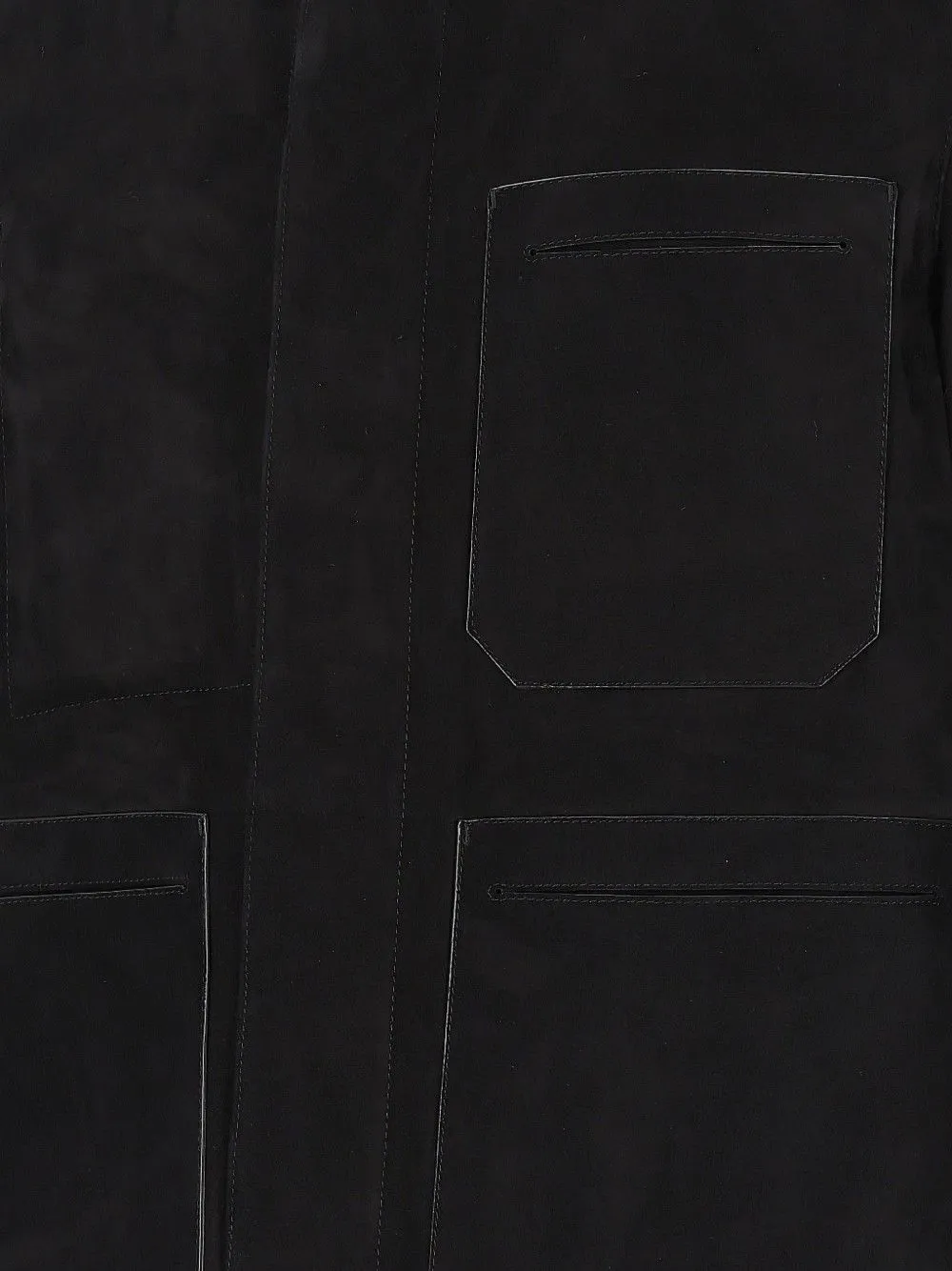 TOM FORD suede chore jacket Zwart