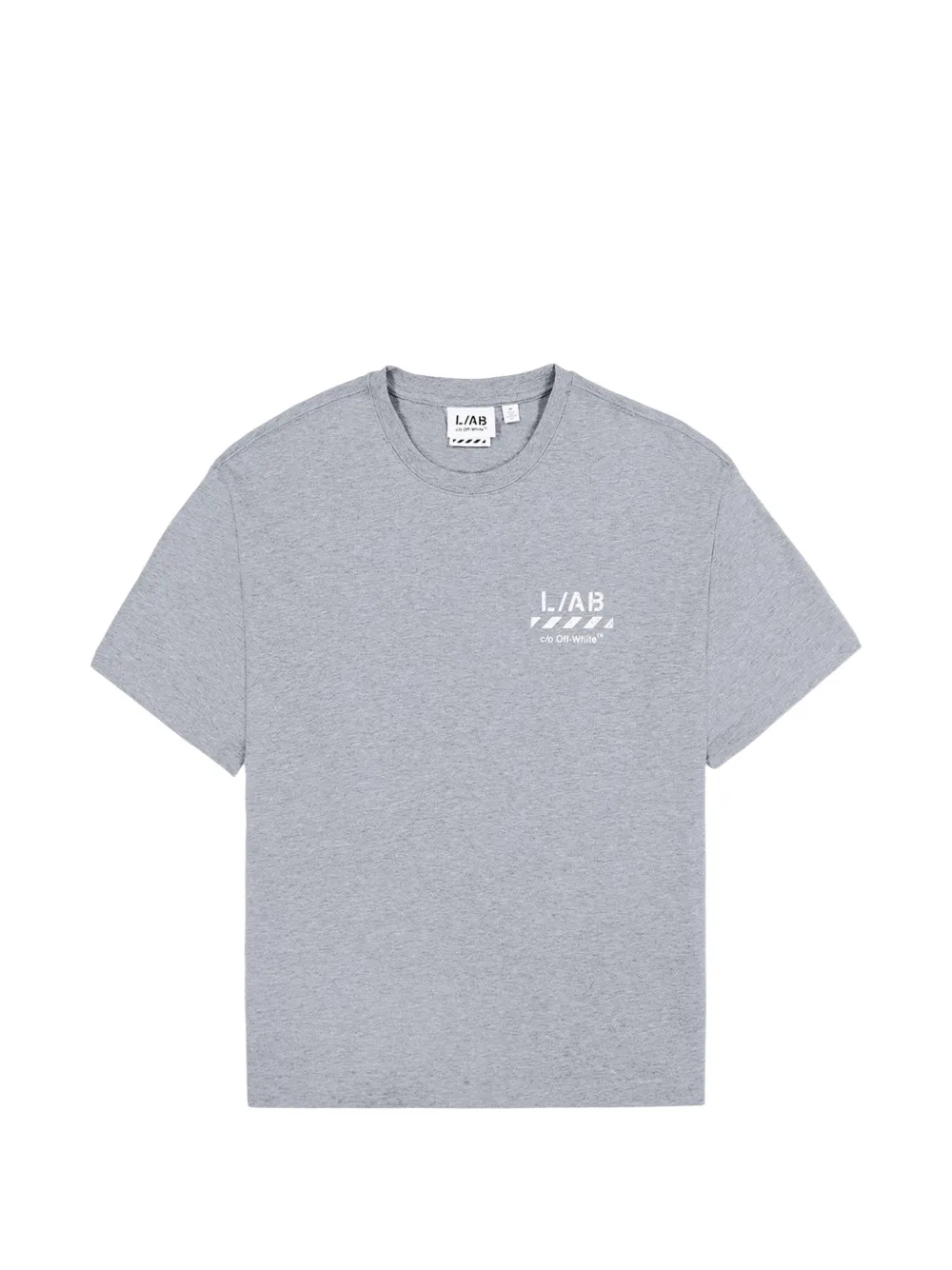 L/ab c/o Off-White Diag-print T-shirt