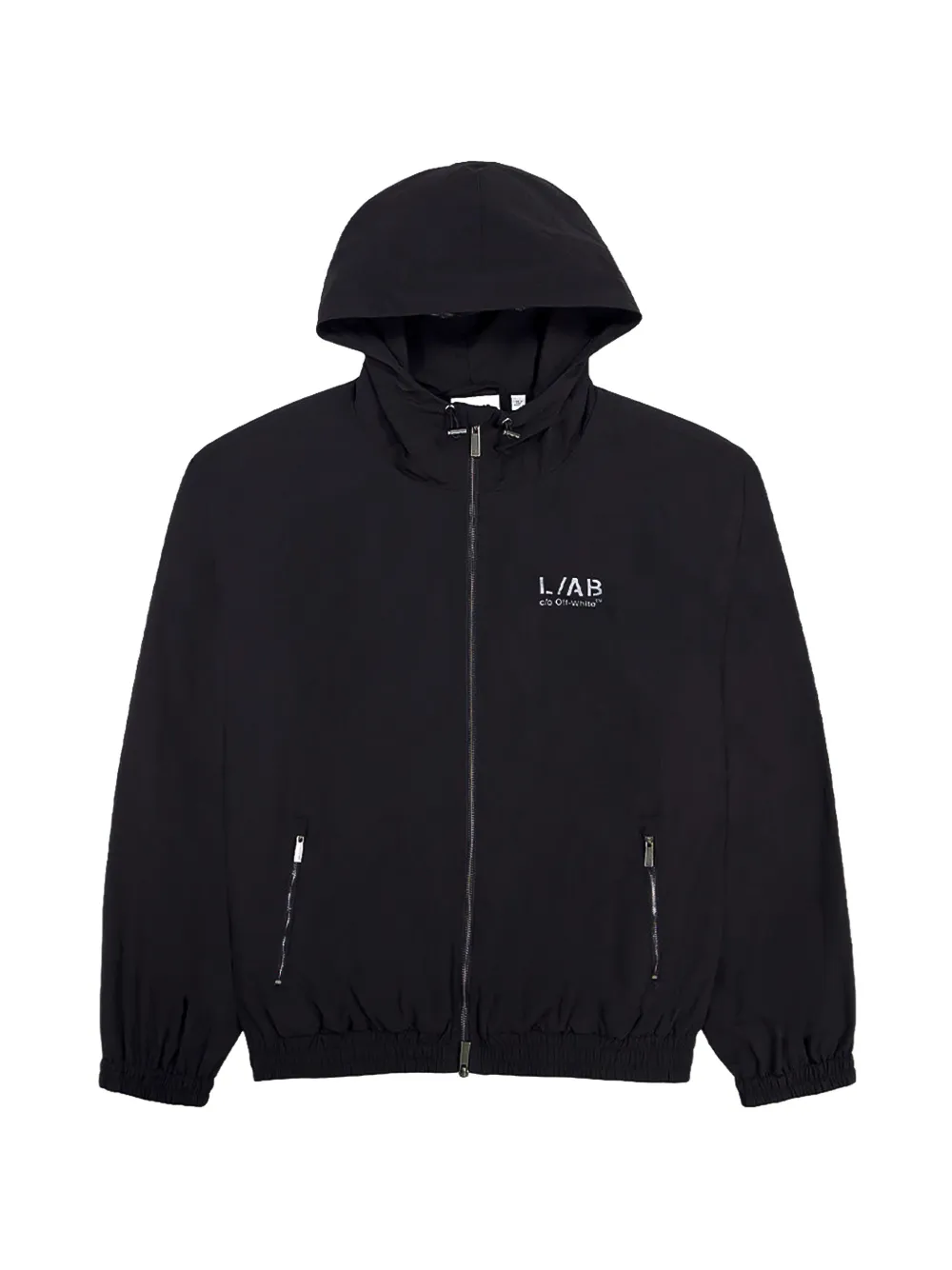 L/ab c/o Off-White Diagonal logo-print jacket | negro | Image 1