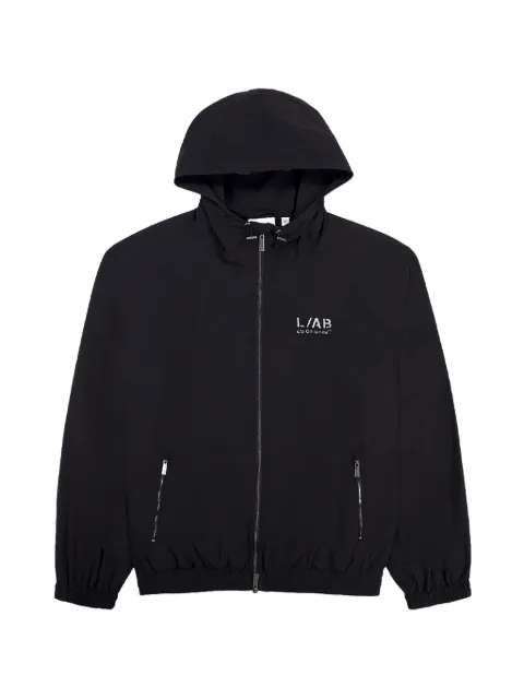 L/ab c/o Off-White Diagonal logo-print jacket