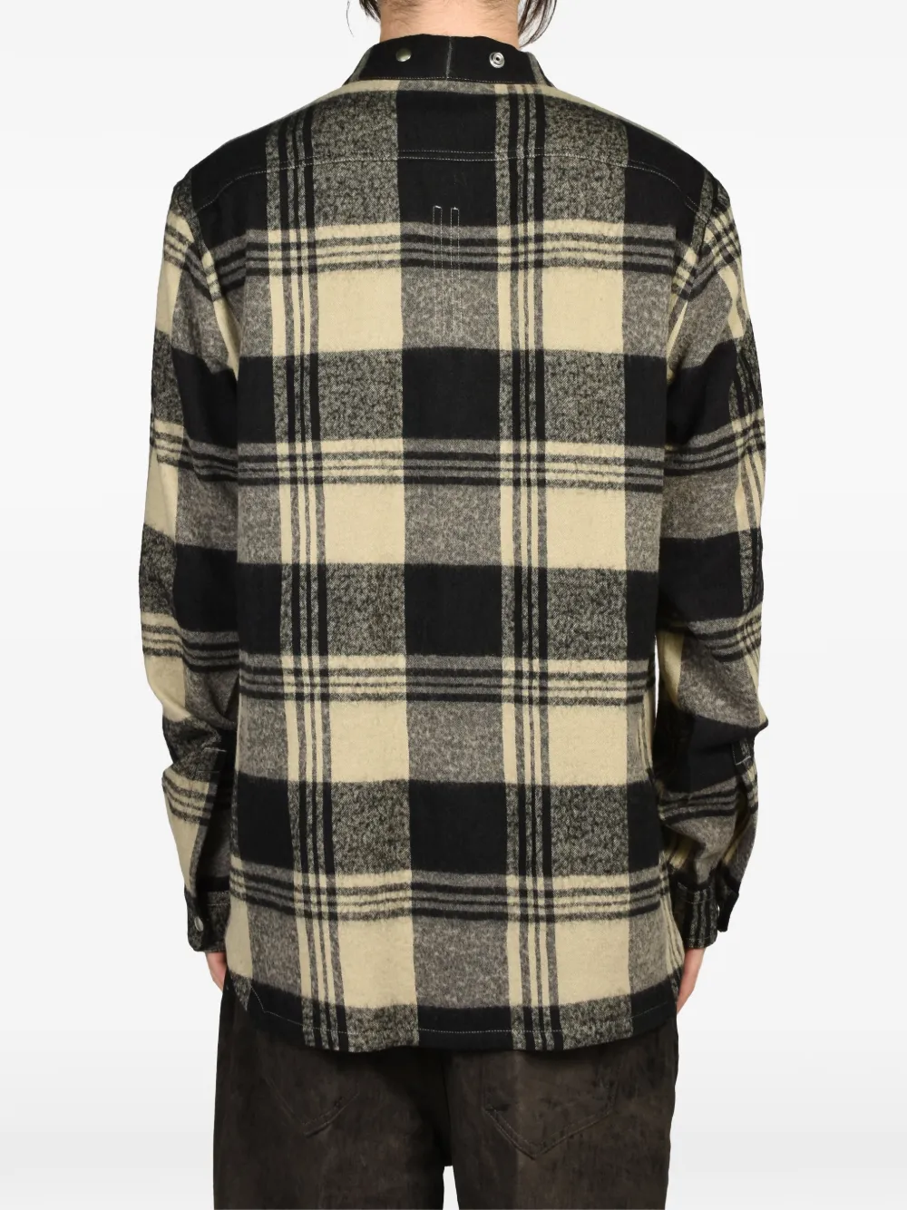 Rick Owens Larry Fogpocket overhemd met V-hals Beige