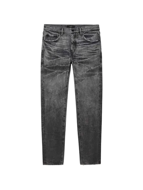 Purple Brand P001 Tacking faded skinny-cut jeans