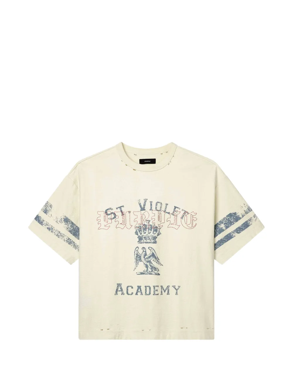 Purple Brand graphic-print distressed T-shirt
