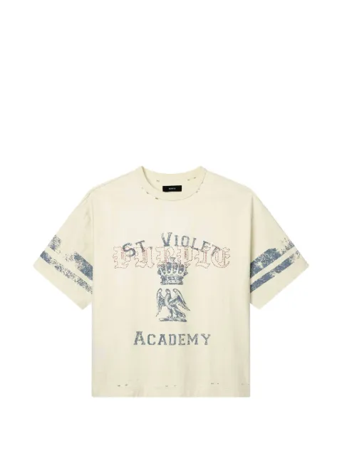 Purple Brand graphic-print distressed T-shirt