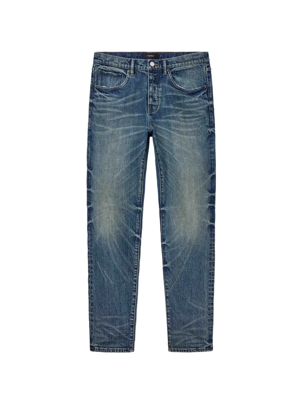 Purple Brand P005 faded whiskered jeans
