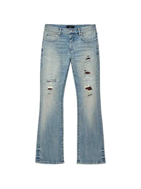 Purple Brand distressed patchwork jeans