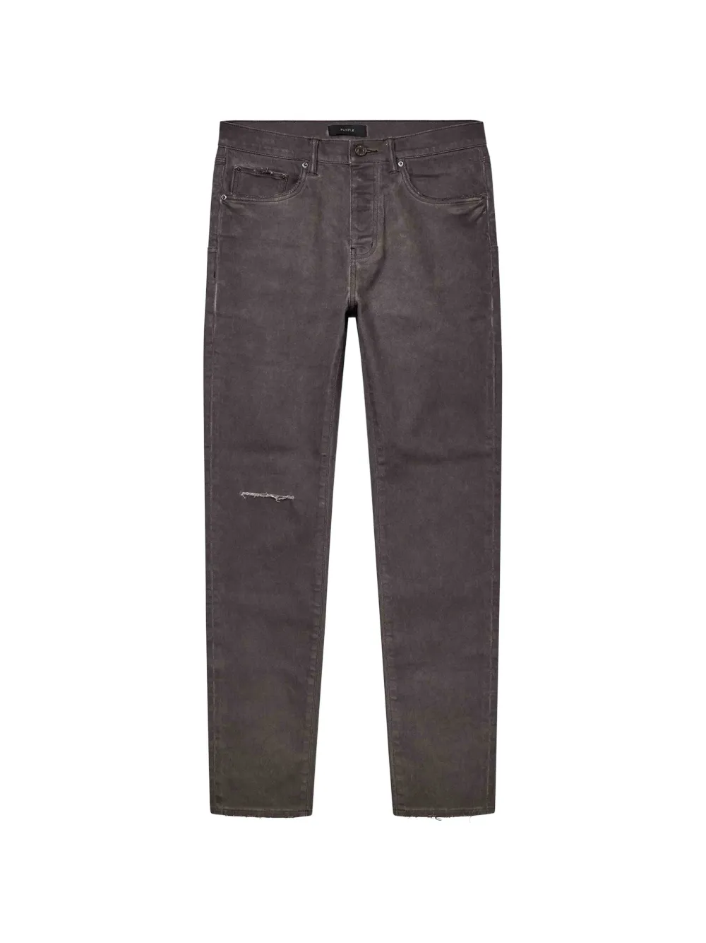 Purple Brand overdyed distressed jeans - Marrone