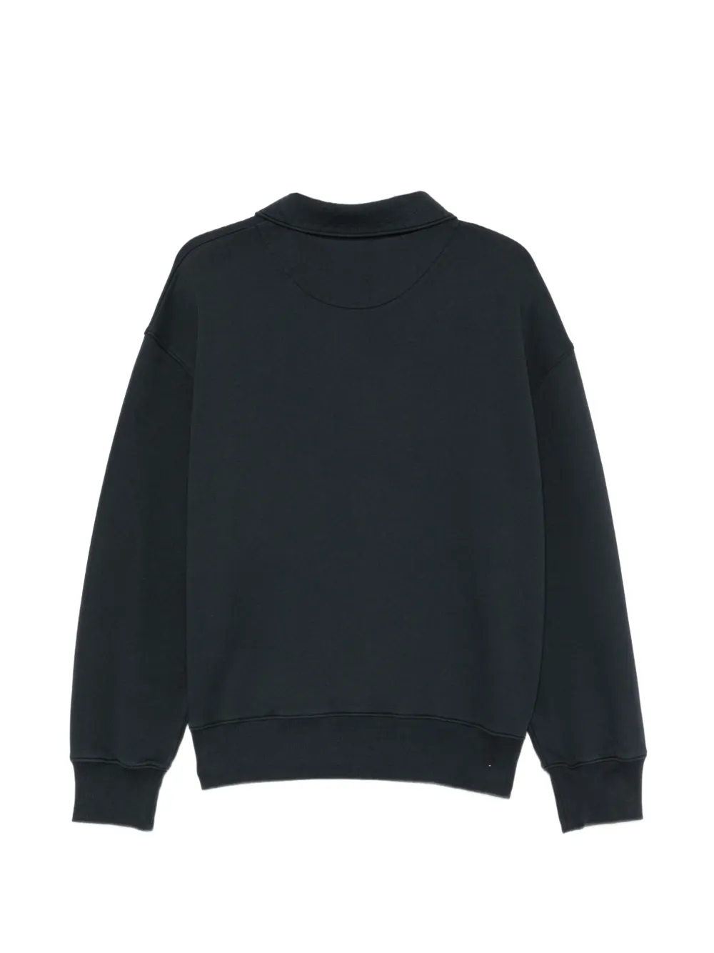 Maison Kitsuné Trui met halve rits en vossen-patch Blauw
