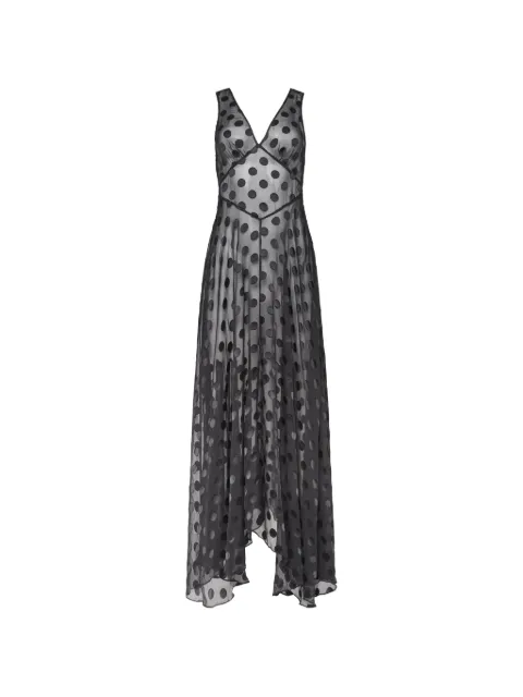 Fleur Du Mal vestido midi con estampado de lunares