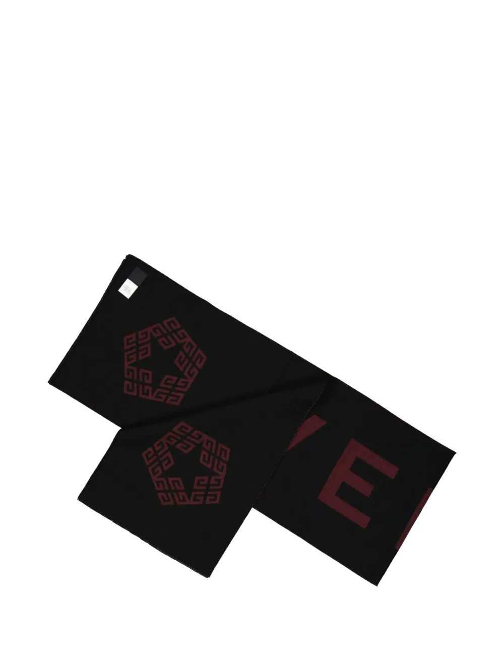 Givenchy Wollen intarsia sjaal Zwart