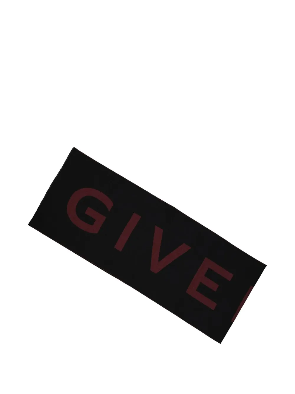 Givenchy Wollen intarsia sjaal Zwart