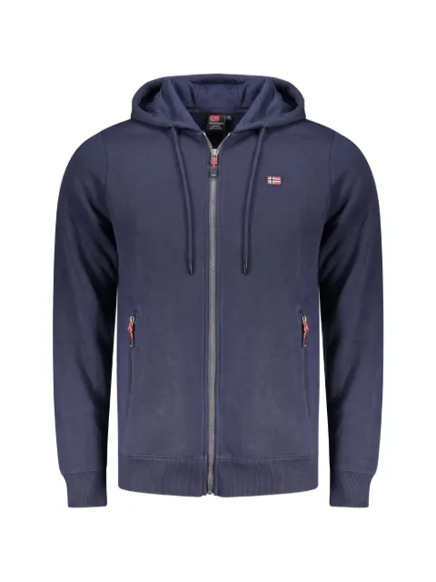 Norwegian Rain zip-up cotton hoodie