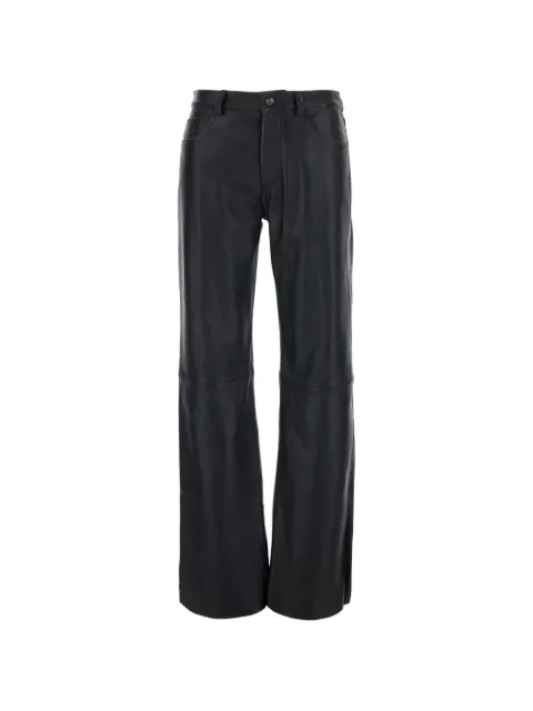 Grifoni wide-leg leather trousers
