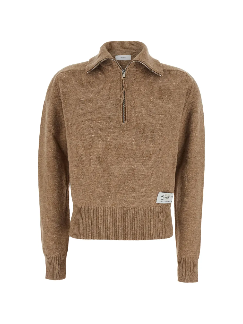 Grifoni half-zip knitted sweater