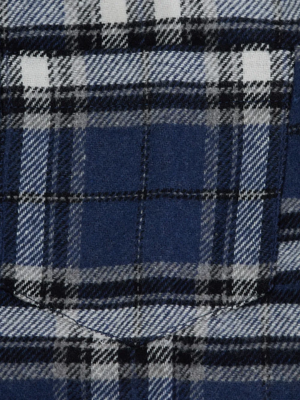Il Gufo Geruit shirt Blauw