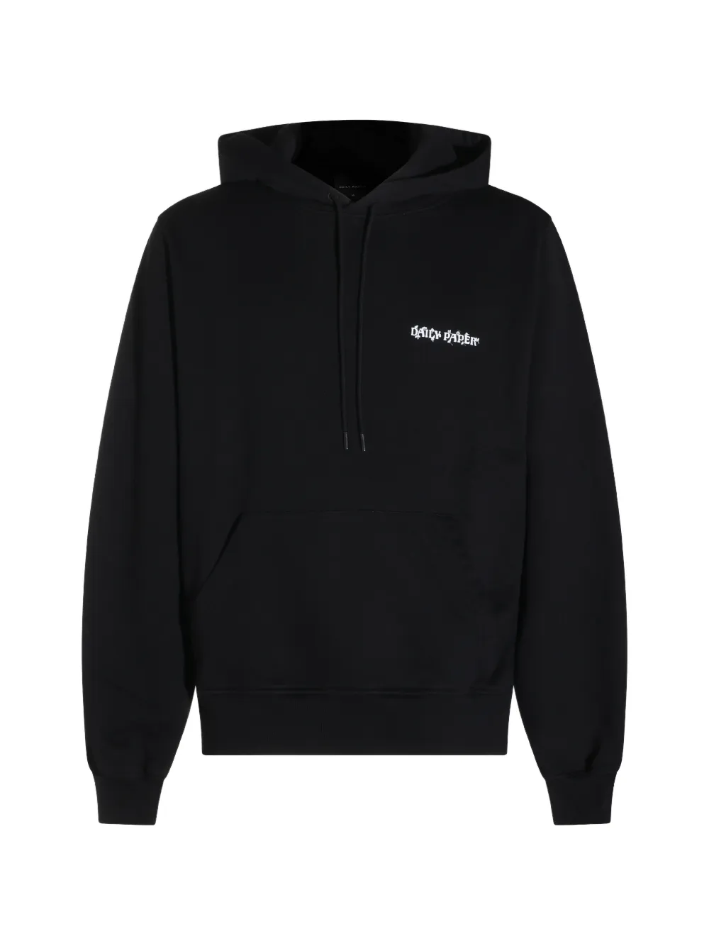 Daily Paper Black Wish Plant Shield graphic-print drawstring hoodie