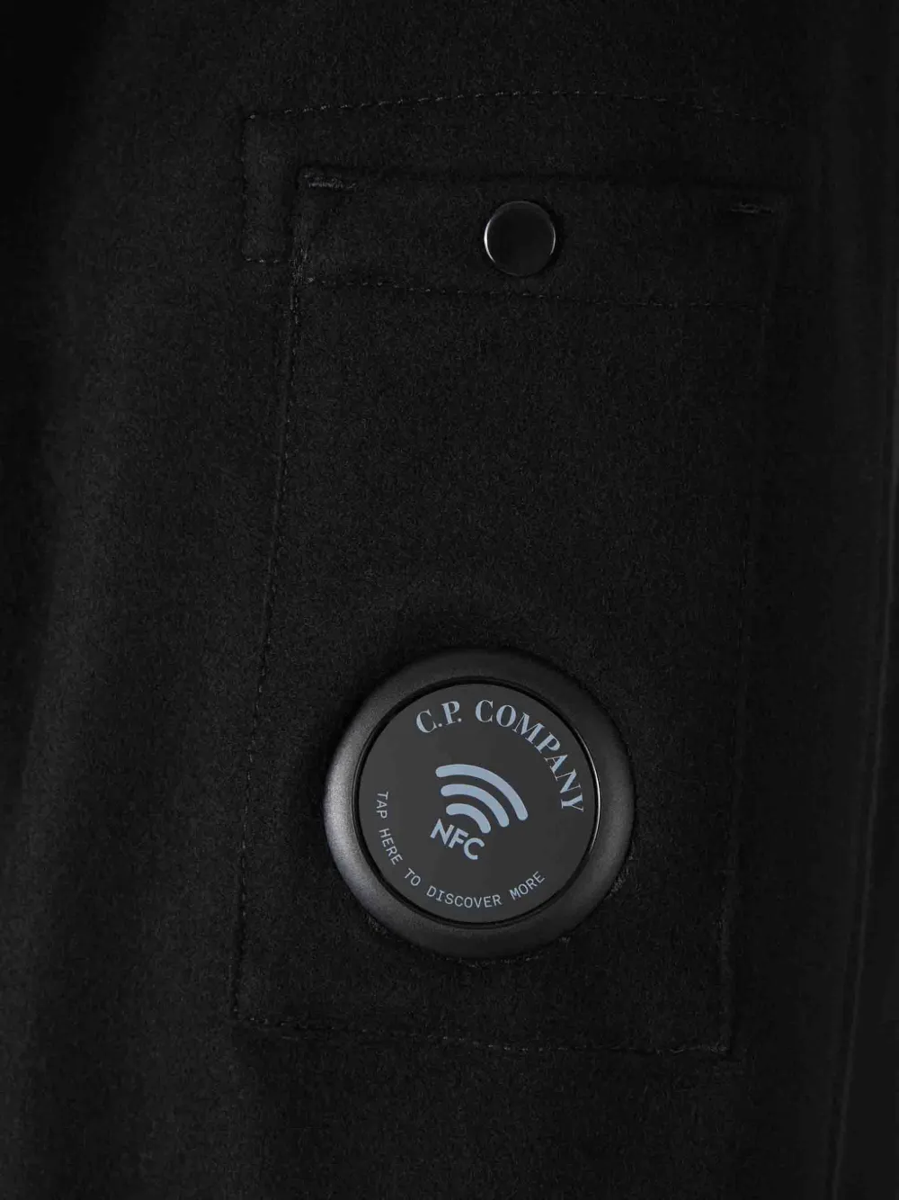 C.P. Company Jack met knopen en Lens-detail Zwart