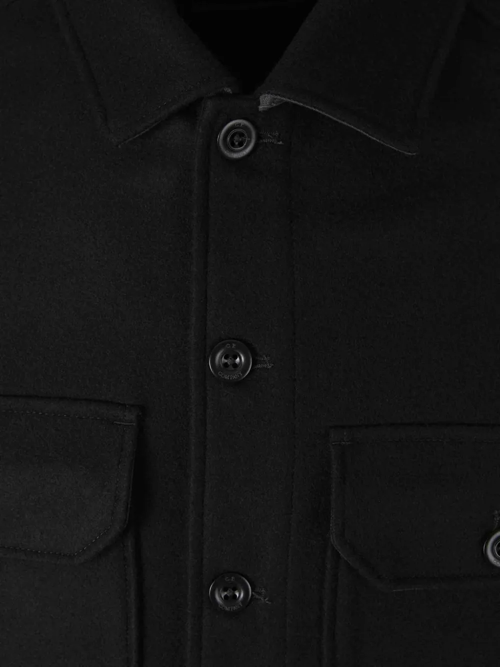 C.P. Company Jack met knopen en Lens-detail Zwart