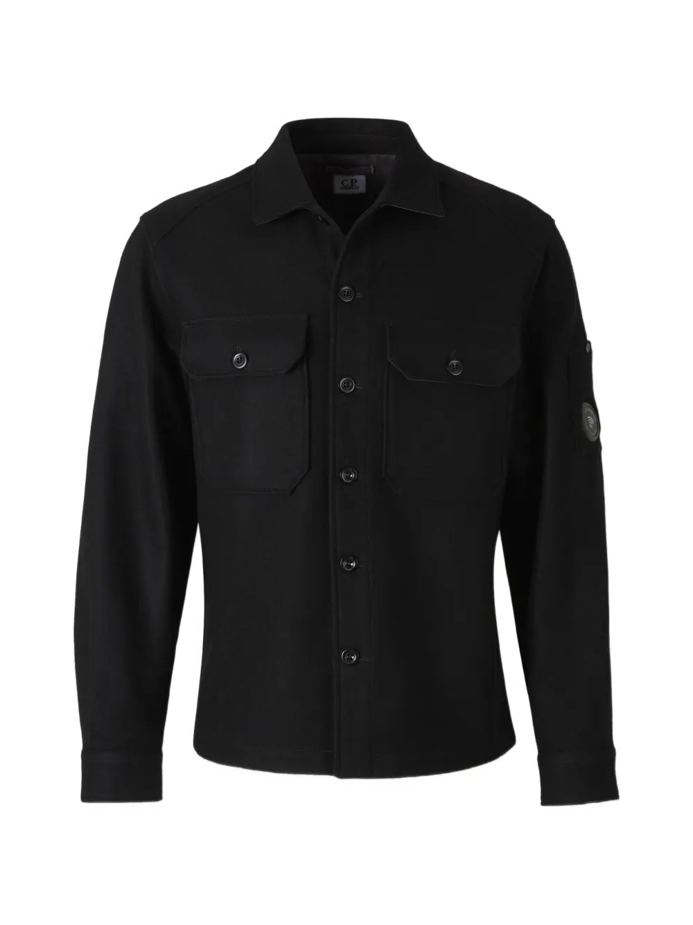 C.P. Company felted wool Lens button overshirt