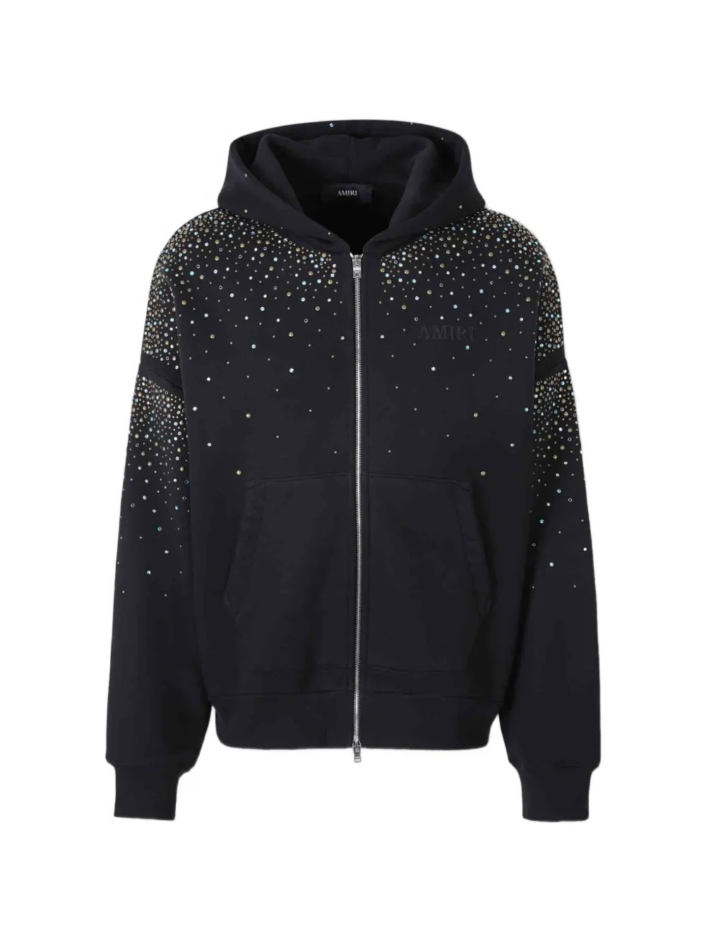 AMIRI crystal-embellished zip-up hoodie