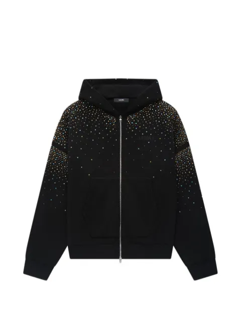 AMIRI crystals oversized zip up hoodie