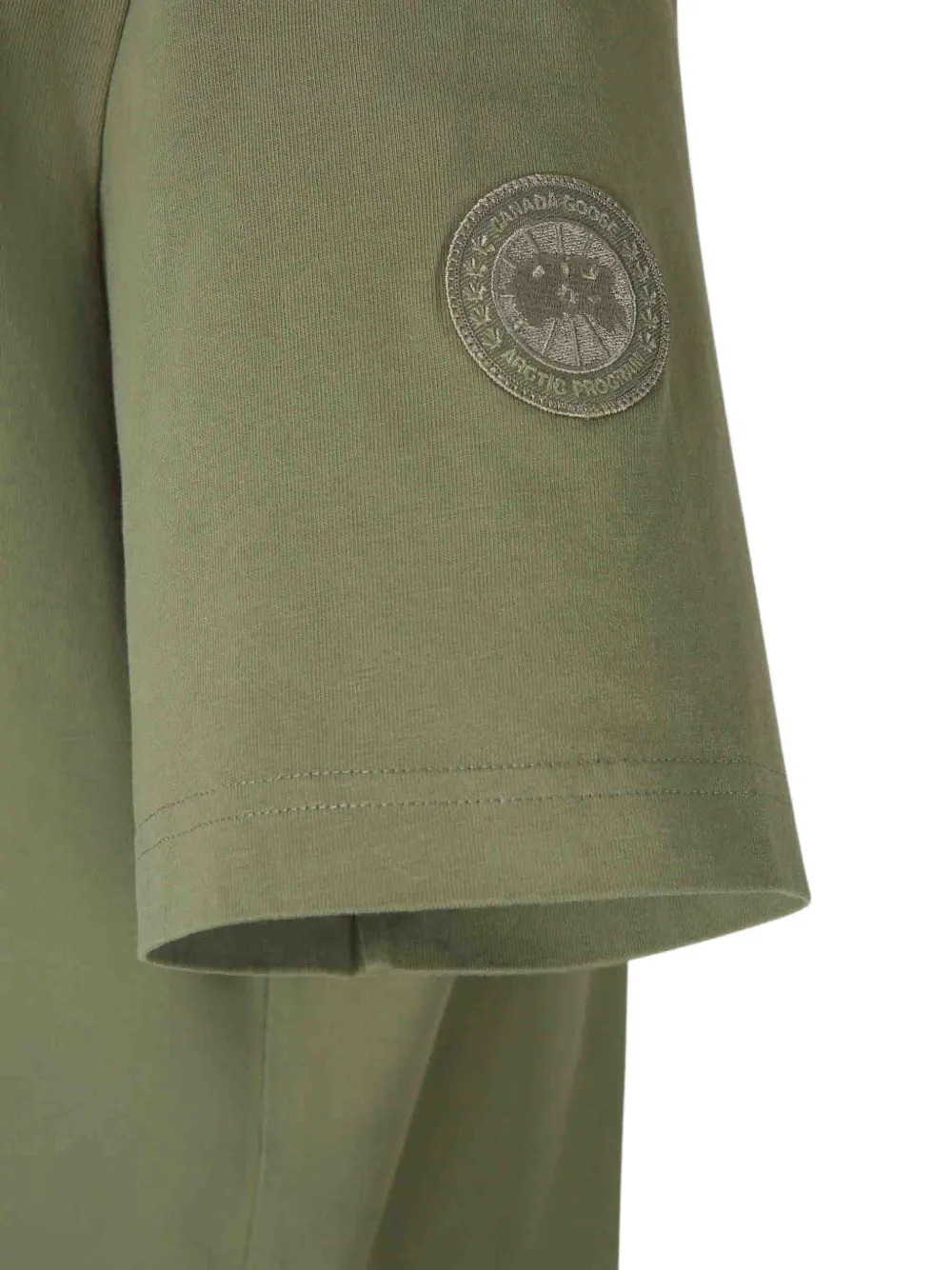 Canada Goose T-shirt met logopatch Groen