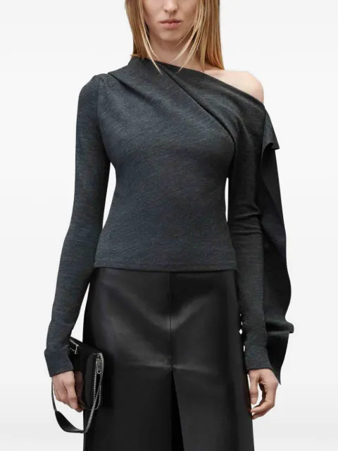 Alexander Wang off-shoulder ruffled sweater