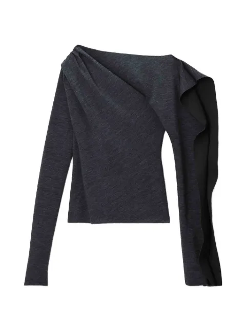 Alexander Wang off-shoulder ruffled sweater