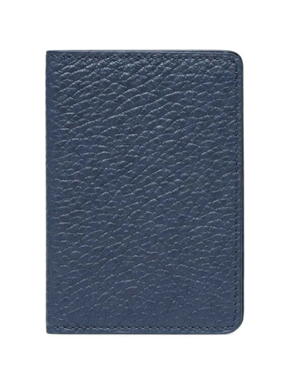 Maison Margiela Four Stitches pasjeshouder van leer met textuur Blauw