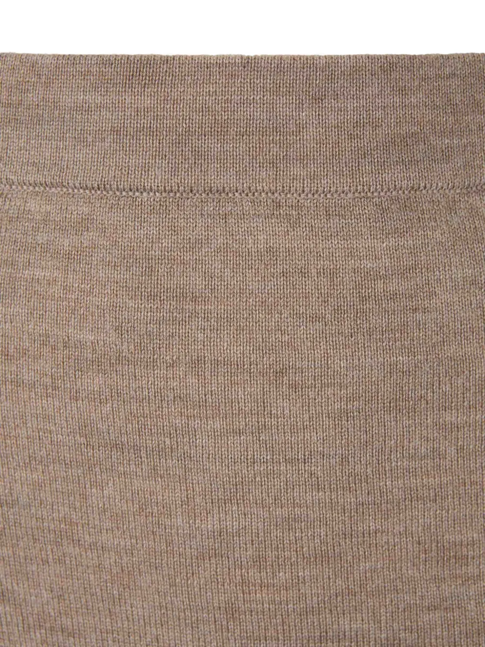 STAUD ruched knitted skirt Beige