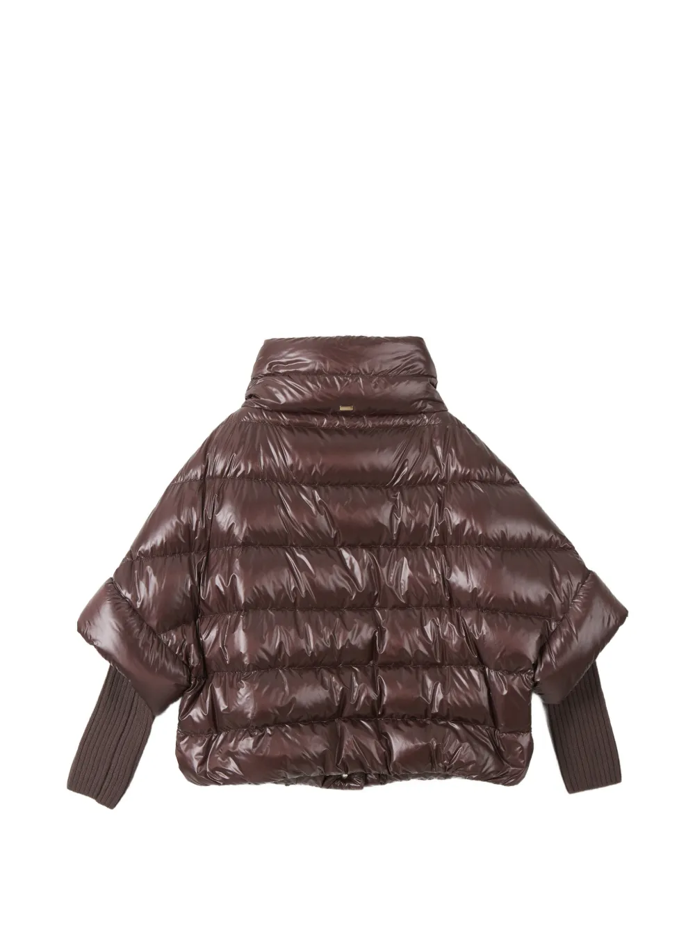 Herno quilted high-neck cape Bruin