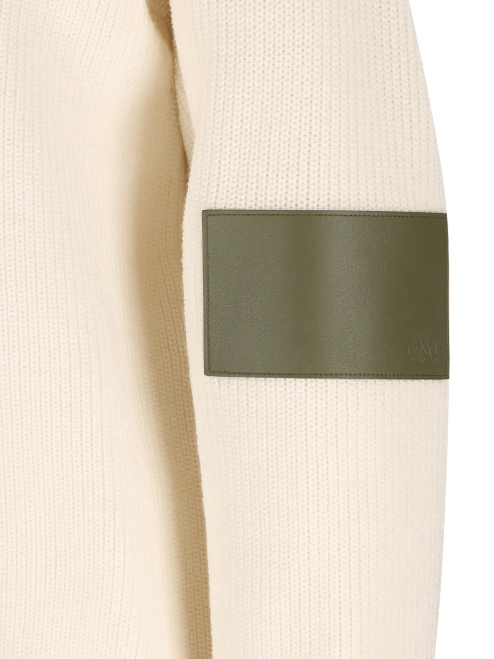 LOEWE Wollen trui met contrasterende afwerking Beige