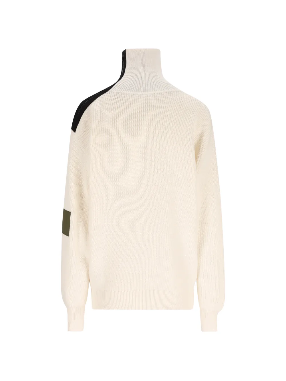 LOEWE Wollen trui met contrasterende afwerking Beige