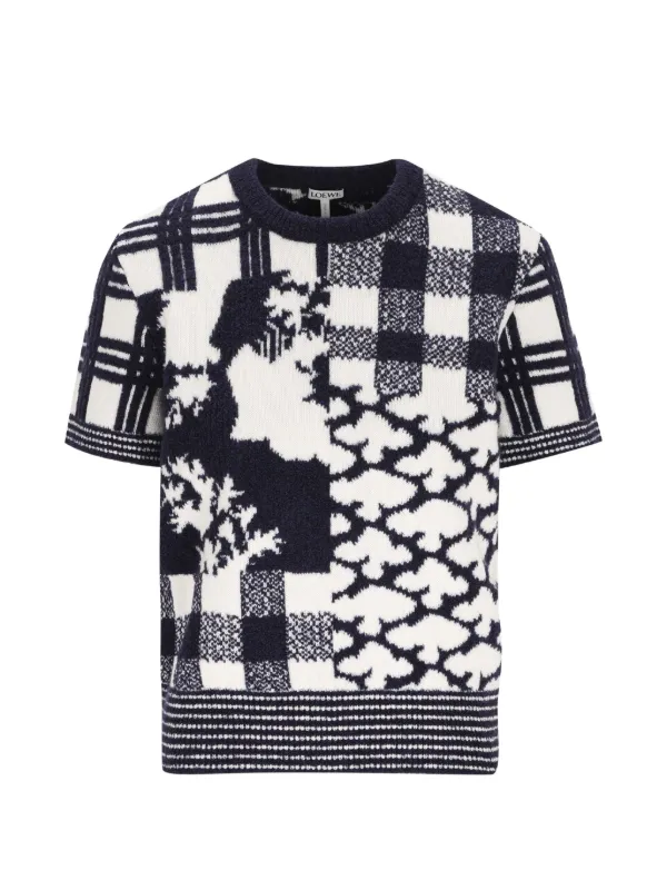 Loewe X Cosima Von Bonin Short-sleeve Sweater in Blue