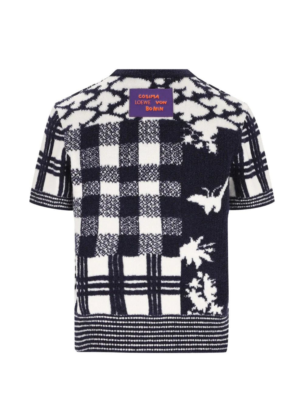 LOEWE X Cosima Von Bonin Short-sleeve Sweater in Blue, view 2