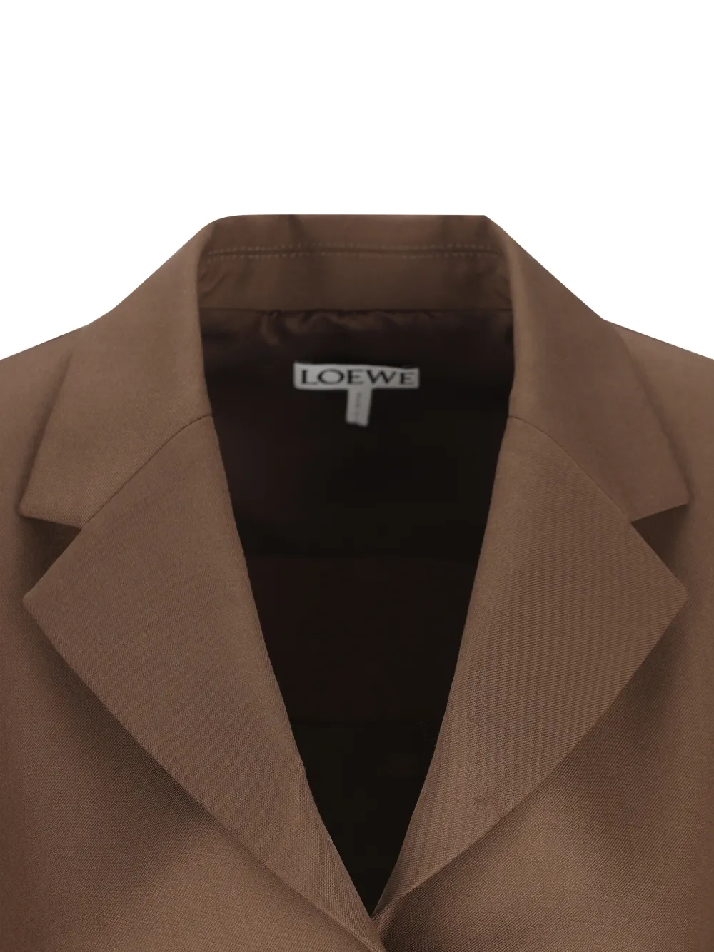 LOEWE Gedrapeerde blazer Bruin