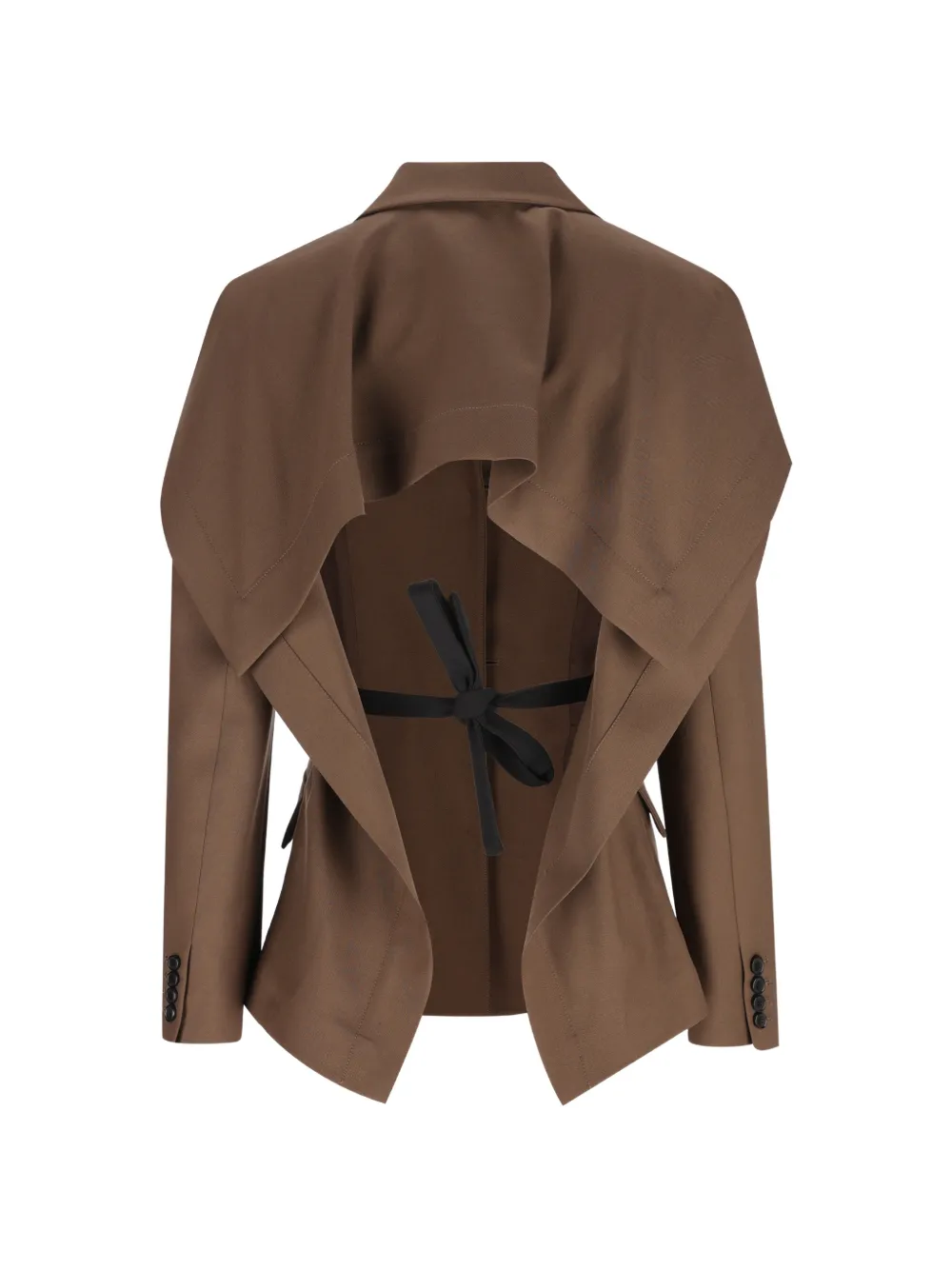 LOEWE Gedrapeerde blazer Bruin
