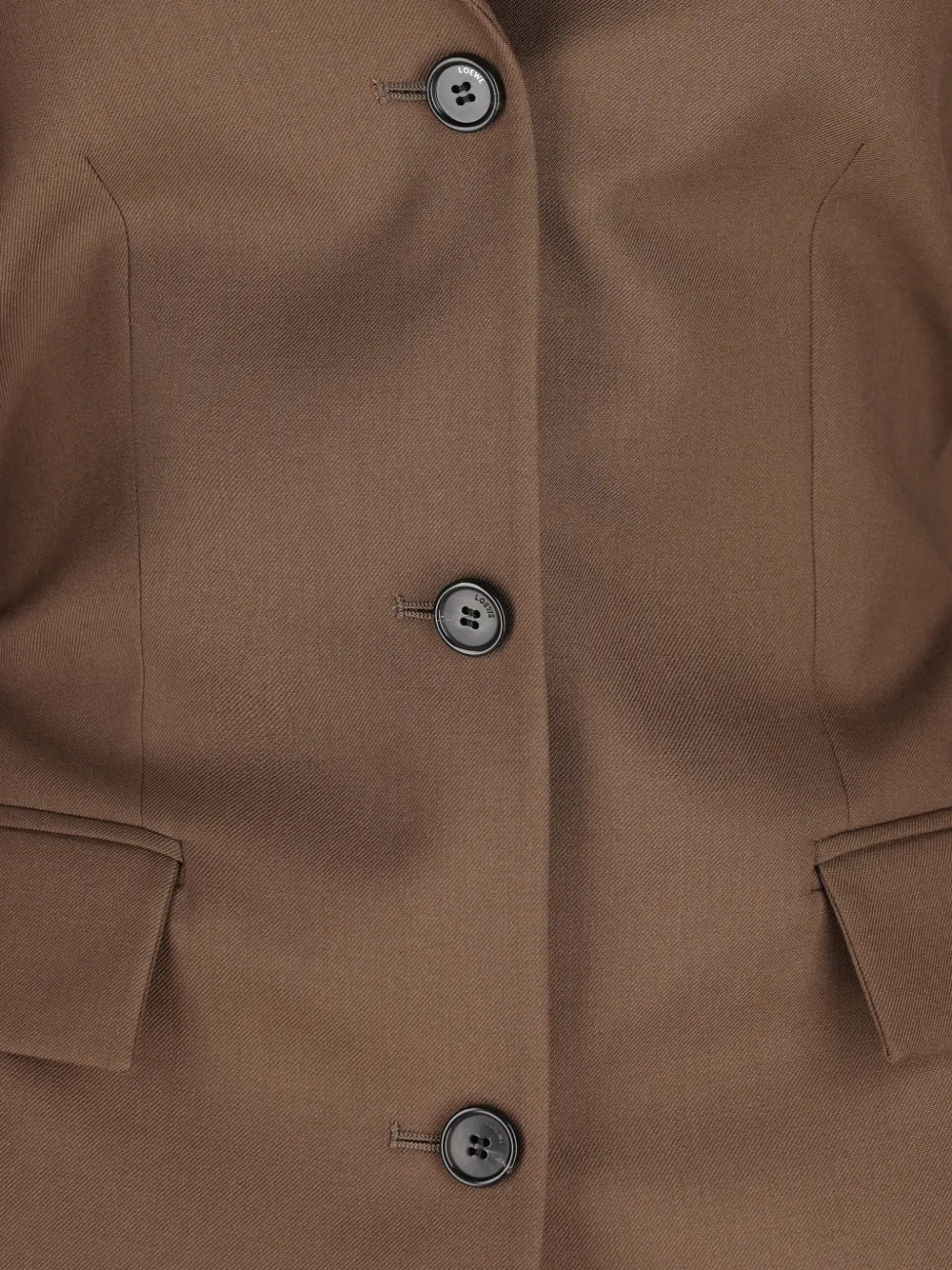 LOEWE Gedrapeerde blazer Bruin