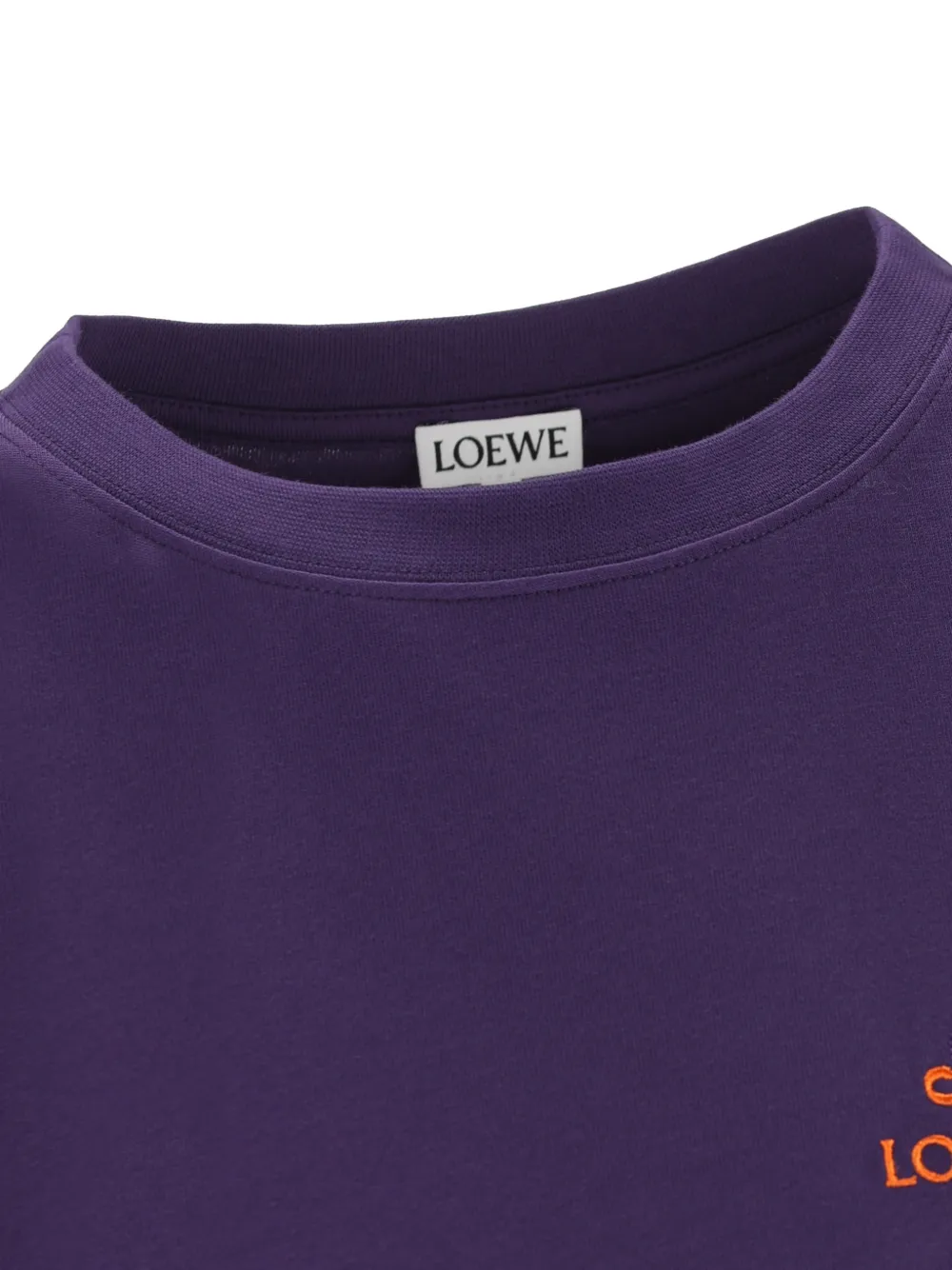 LOEWE x Cosima Von Bonin T-shirt met borduurwerk Paars