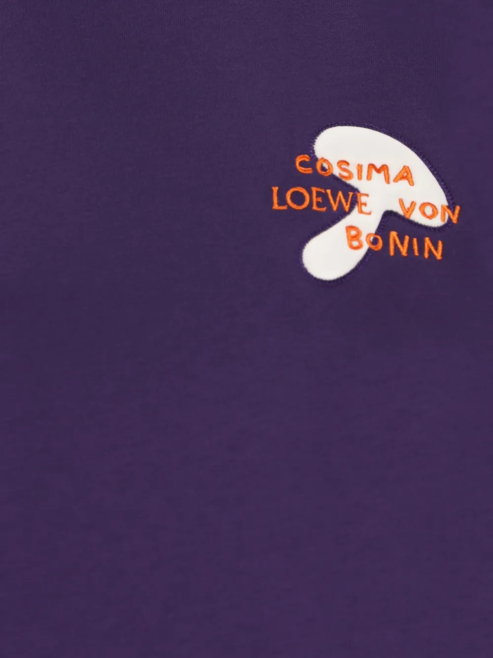 LOEWE x Cosima Von Bonin T-shirt met borduurwerk Paars