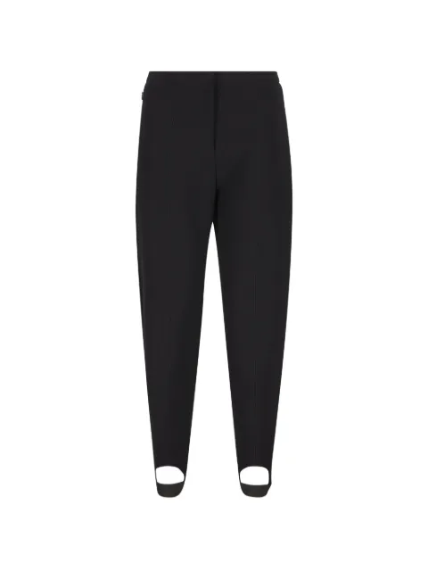 LOEWE stirrup-hem calf-leather-pocket trousers