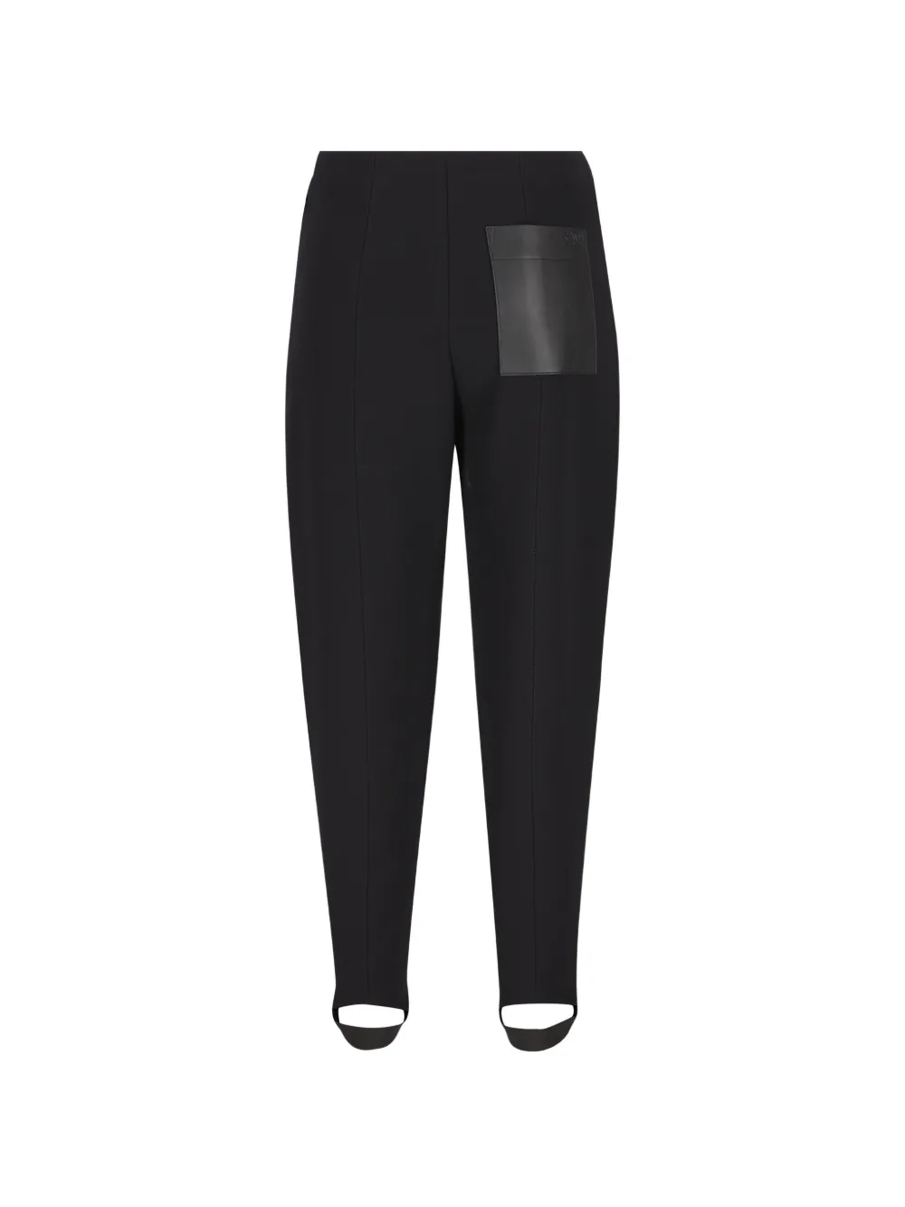 LOEWE Broek met toelopende pijpen en stirrup zoom Zwart