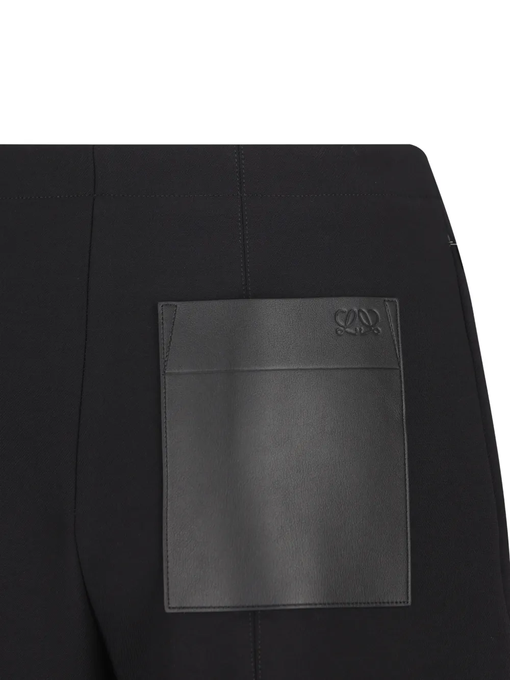 LOEWE Broek met toelopende pijpen en stirrup zoom Zwart