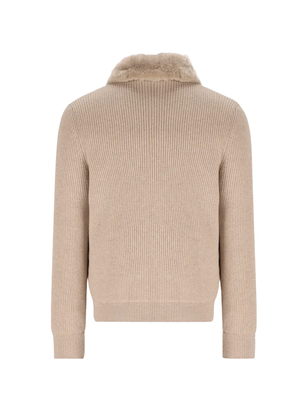 Moorer Campiglio-CAB suede-panelled bomber jacket Beige