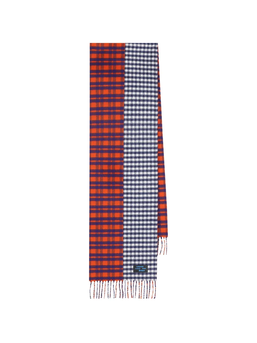 LOEWE x Cosima von Bonin checked scarf - Arancione