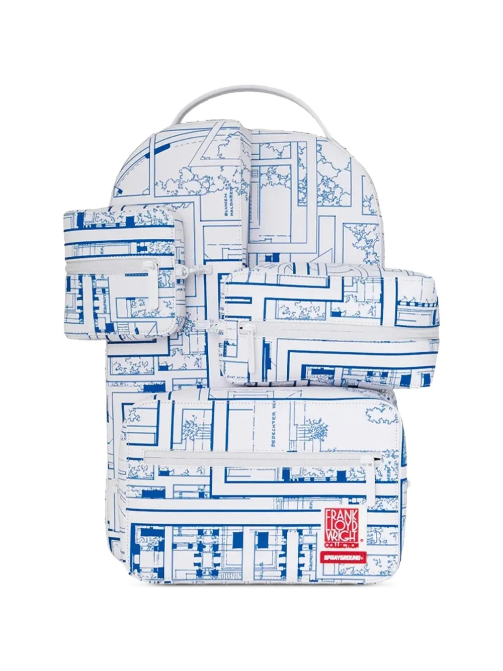 Sprayground X Frank Lloyd Wright graphic-print 3D backpack