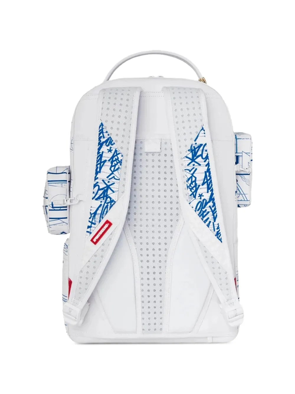 Sprayground x Frank Lloyd Wright 3D rugzak met grafische print Wit