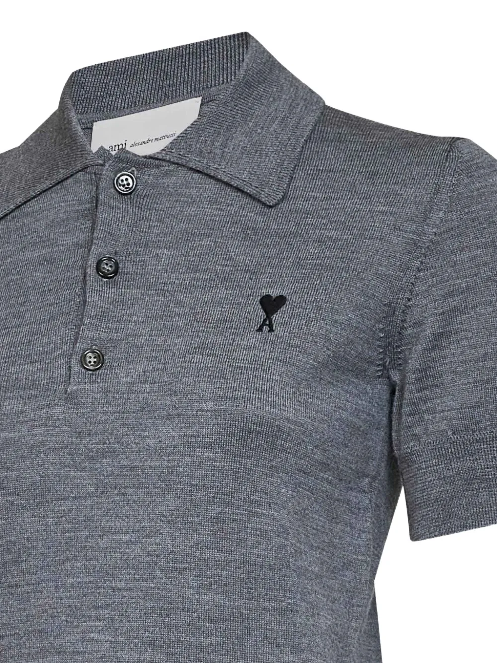 AMI Paris Poloshirt Grijs